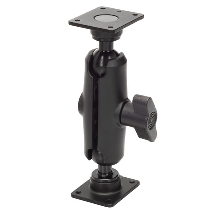 Truck-Link 6" All Metal Pedestal Mount Assembly Including Two 1" (26mm) Balls & Amps Pattern Bases