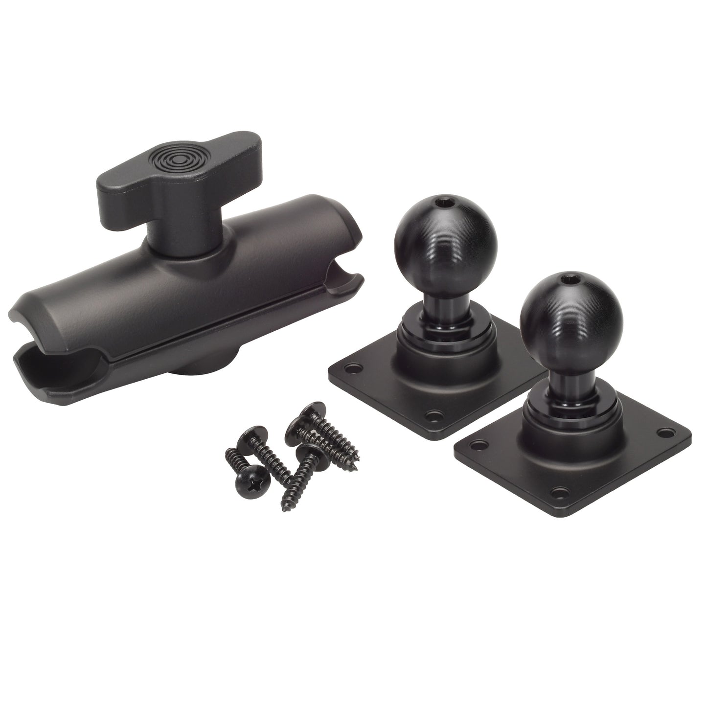 Truck-Link 6" All Metal Pedestal Mount Assembly Including Two 1" (26mm) Balls & Amps Pattern Bases