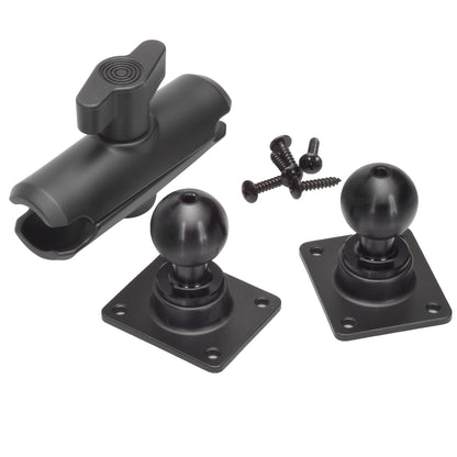 Truck-Link 6" All Metal Pedestal Mount Assembly Including Two 1" (26mm) Balls & Amps Pattern Bases