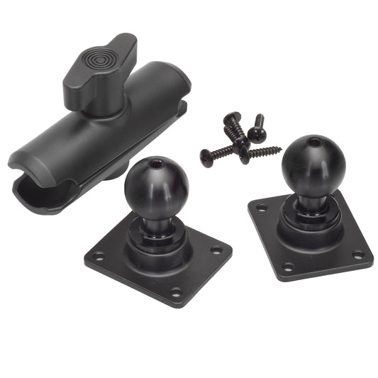 Truck-Link 6" All Metal Pedestal Mount Assembly Including Two 1" (26mm) Balls & Amps Pattern Bases
