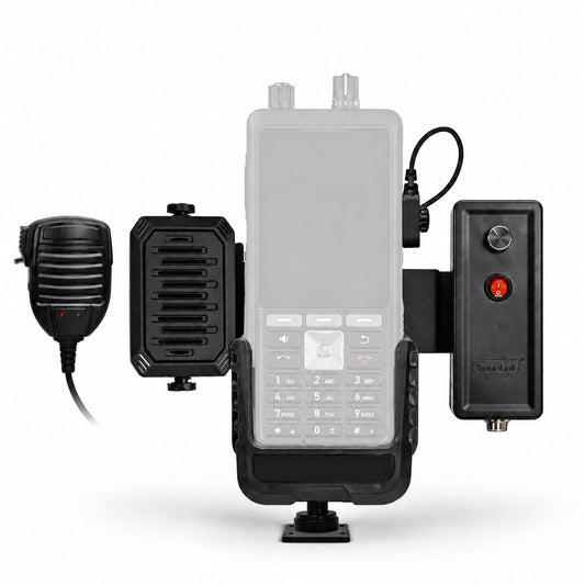 Representative Truck-Link Sonim XP5plus XP5900 PTT bundle with phone cradle, microphone, speaker and amplifier